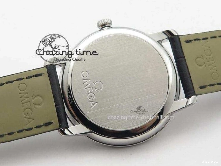 0719 De Ville MK 1:1 Best Edition SS Black Dial On Black Leather Strap A Unisex 8261